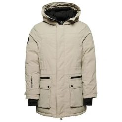 Pikowana parka Superdry City. Szare parki męskie Superdry., na zimę, m, bez wzorów, bez kaptura. W wyprzedaży za 654.00 zł.