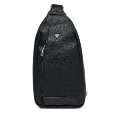 Saszetka Guess. Czarne saszetki męskie Guess, z aplikacjami, młodzieżowe, małe. Za 279.99 zł.