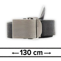 Pasek Materiałowy, Militarny Grafitowy, Solidny, 130 cm, Klamra Zamykana Manualnie -Pako Jeans. Szare paski męskie Pako Jeans, bez wzorów, z jeansu, klasyczne. Za 49.00 zł.