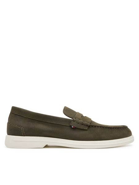Tommy Hilfiger Mokasyny Nubuck P Loafer FM0FM05350 Khaki. Brązowe mokasyny męskie Tommy Hilfiger, z nubiku, bez zapięcia. Za 309.99 zł.