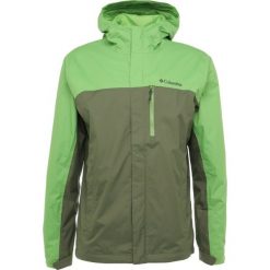 Columbia POURING ADVENTURE Kurtka hardshell mosstone/spring. Zielone kurtki outdoor męskie Columbia, z hardshellu. Za 379.00 zł.