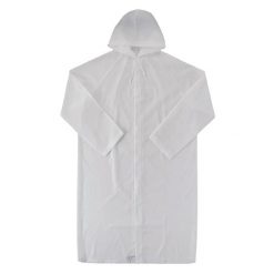 Kurtka Przeciwdeszczowa Unisex Dla Dorosłych Yosh. Białe kurtki męskie Hi-tec, bez wzorów, sportowe, bez ramiączek, bez kaptura. Za 29.99 zł.