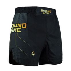 Lekkie spodenki do MMA i BJJ Ground Game Gold 2.0 męskie. Czarne szorty sportowe męskie GROUND GAME, bez wzorów, sportowe. Za 189.00 zł.