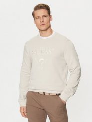Guess Bluza M5RQ08 KCN01 Écru Regular Fit. Bluzy nierozpinane męskie Guess, m, z aplikacjami, z bawełny, bez ramiączek, bez kaptura. Za 199.99 zł.