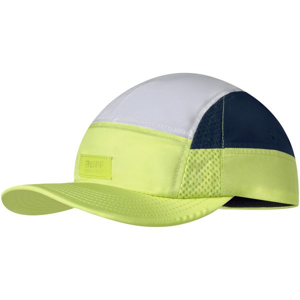 Czapka z daszkiem BUFF 5 PANEL GO CAP DOMUS APRICOT. Zielone czapki męskie Buff, bez wzorów, sportowe. Za 169.90 zł.