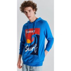 Bluza z kolorowym nadrukiem - Niebieski. Bluzy nierozpinane męskie marki Cropp. Za 119.99 zł.