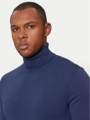 Hugo Golf San Thomas-M 50474174 Granatowy Slim Fit. Niebieskie kardigany męskie Hugo, m, bez wzorów, z wełny, bez ramiączek. Za 339.99 zł.