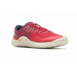 Buty do biegania męskie Merrell Trail Glove 7 Lavarot. Czerwone buty do biegania męskie Merrell, bez wzorów, z materiału, bez zapięcia, do biegania. Za 719.99 zł.