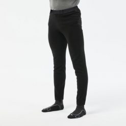 Legginsy trekkingowe męskie Quechua MH100. Czarne legginsy męskie QUECHUA, m, bez wzorów, z dzianiny, trekkingowe. Za 59.99 zł.