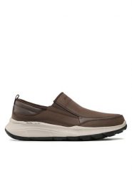 Skechers Półbuty Harvey 232517/CHOC Brązowy. Brązowe codzienne półbuty męskie Skechers, bez wzorów, ze skóry, bez obcasa, bez zapięcia. Za 239.99 zł.