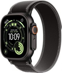 Smartwatch Apple Watch Ultra 3 GPS + Cellular 49mm Black Titanium / Trail Loop S/M Czarny (MF1D4QP/A). Czarne zegarki smartwatch Apple. Za 3,959.99 zł.