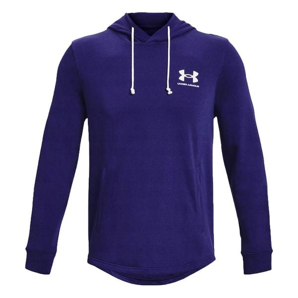 Męska Bluza Z Kapturem Rival Terry. Niebieskie bluzy nierozpinane męskie Under Armour, m, bez wzorów, z kapturem. Za 303.99 zł.