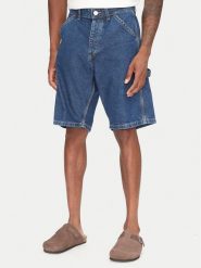Jack & Jones Szorty jeansowe Alex 12273238 Granatowy Baggy Fit. Niebieskie szorty męskie Jack & Jones, bez wzorów, z bawełny. Za 89.99 zł.