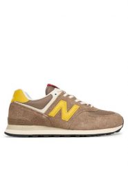 New Balance Sneakersy U574BYW Brązowy. Brązowe buty sportowe na co dzień męskie New Balance, m, bez wzorów, ze skóry, bez ramiączek, bez kaptura. Za 449.00 zł.
