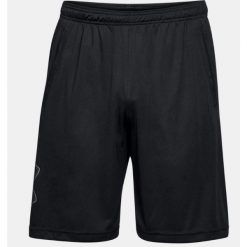 Spodenki sportowe męskie Under Armour Tech Graphic Short. Czarne szorty sportowe męskie Under Armour, bez wzorów, sportowe. Za 129.00 zł.
