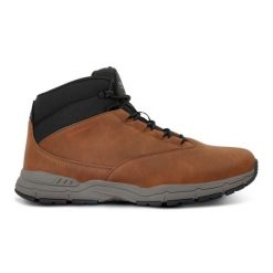 Buty trekkingowe Regatta Denison. Brązowe buty trekkingowe męskie Regatta, bez wzorów, bez zapięcia. W wyprzedaży za 304.30 zł.