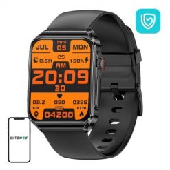 Smartwatch BlitzWolf BW-HL6 (czarny silikonowy). Czarne zegarki smartwatch BlitzWolf. Za 233.99 zł.