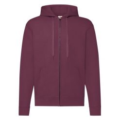 Klasyczna Kurtka Z Kapturem Dla Dorosłych Unisex. Brązowe kurtki męskie Fruit of the Loom, m, bez wzorów, klasyczne, bez ramiączek, z kapturem. Za 135.99 zł.