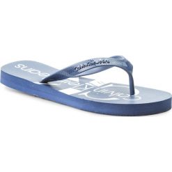 Japonki CALVIN KLEIN JEANS - Dash Jelly S0063 Steel Blue. Niebieskie klapki i japonki męskie w paski, z jeansu. W wyprzedaży za 149.00 zł.