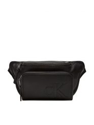 Calvin Klein Saszetka nerka Sculpted Impression Waistbag 38 LV04G3160G Czarny. Czarne saszetki męskie Calvin Klein, bez wzorów, ze skóry. Za 319.99 zł.