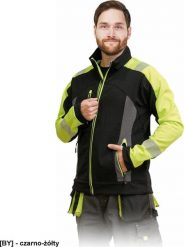 Kurtka męska Reis LH-SHELLVIS - Kurtka ochronna z materiału SOFTSHELL, męska 6XL. Brązowe kurtki softshell męskie Reis, m, bez wzorów, z softshellu, bez kaptura. Za 203.54 zł.