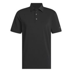 Polo adidas Ultimate365 Solid. Czarne koszulki polo męskie ADIDAS, m, bez wzorów, z materiału, sportowe, bez kołnierzyka, bez ramiączek. Za 255.30 zł.