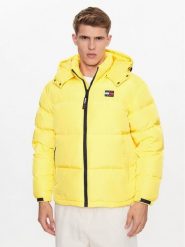 Tommy Jeans Kurtka puchowa Alaska DM0DM15445 Żółty Regular Fit. Żółte kurtki męskie Tommy Jeans, m, bez wzorów, z jeansu, bez ramiączek, bez kaptura. Za 839.99 zł.