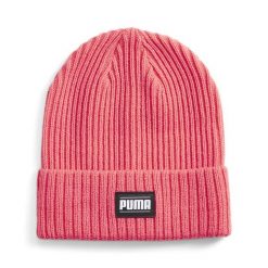 Czapka Puma Ribbed Classic Cuff Beanie. Czerwone czapki męskie Puma, bez wzorów, sportowe. Za 67.99 zł.
