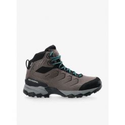 Buty GORE TEX męskie Scarpa Moraine Mid Pro GTX. Szare buty trekkingowe męskie Scarpa, bez wzorów, z gore-texu, bez zapięcia, trekkingowe, gore-tex. Za 839.99 zł.