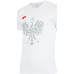 Koszulka kibica PZLA męska TSMF101 - biały. T-shirty męskie 4f. Za 179.99 zł.