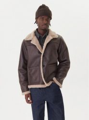 Jack & Jones Kurtka z imitacji skóry Cambridge 12282946 Brązowy Regular Fit. Brązowe kurtki męskie Jack & Jones, m, bez wzorów, ze skóry, bez ramiączek, bez kaptura. Za 449.99 zł.