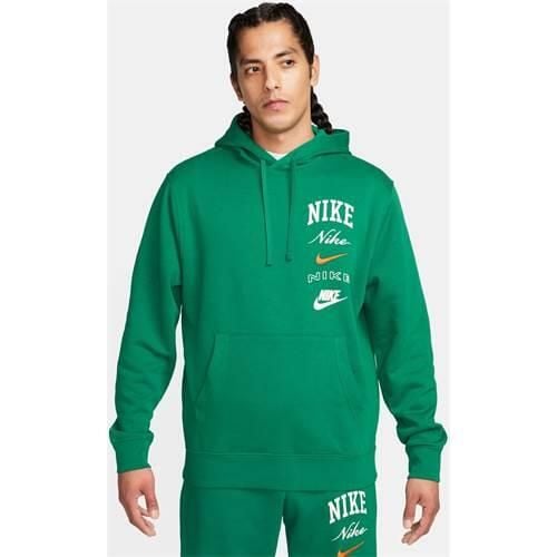 Bluza sportowa męska Nike Club Bb Po. Zielone bluzy nierozpinane męskie Nike, m, bez wzorów, z kapturem. Za 461.00 zł.