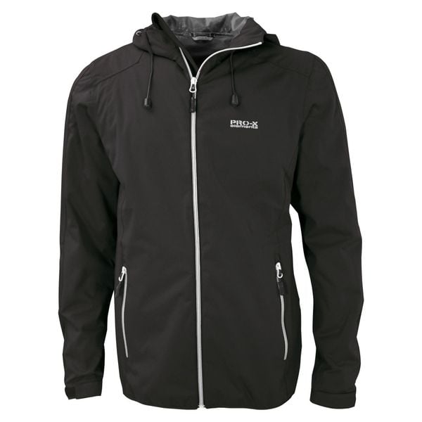 Windbreaker Pro-X Elements Donovan. Czarne kurtki treningowe męskie PRO-X ELEMENTS, m, bez wzorów, bez kaptura, rowerowe. Za 484.50 zł.