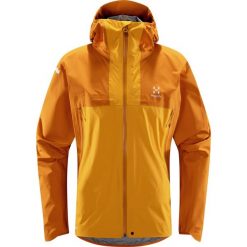 Kurtka przeciwdeszczowa męska L.I.M GTX Active. Żółte kurtki męskie Haglöfs, l, bez wzorów, sportowe, bez ramiączek, bez kaptura. Za 1,047.99 zł.