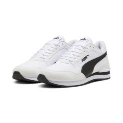Sneakersy nylonowe unisex ST Runner v4 PUMA White Black Cast Iron Gray. Białe buty sportowe na co dzień męskie Puma, m, bez wzorów, z gumy, casualowe, bez ramiączek, bez kaptura. Za 326.00 zł.