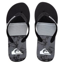 Japonki plażowe męskie Quiksilver Java Smocked Wave. Czarne klapki i japonki męskie Quiksilver, bez wzorów. W wyprzedaży za 57.00 zł.