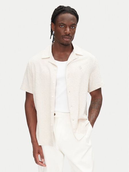 Filling Pieces Koszula Resort 9179980 Écru Regular Fit. Koszule męskie Filling Pieces, m, bez wzorów, ze lnu, bez kołnierzyka, bez ramiączek. Za 379.99 zł.