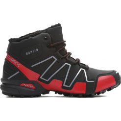 Czarno-Czerwone Trapery My Fervor. Czarne buty zimowe męskie marki Born2be. Za 149.99 zł.
