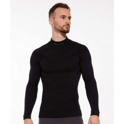Bluza męska wełniana Brubeck EXTREME MERINO. Czarne bluzy nierozpinane męskie Brubeck, m, bez wzorów, z wełny, bez ramiączek, bez kaptura. Za 379.00 zł.