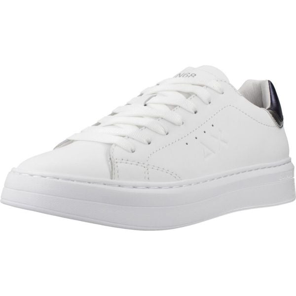 Buty SUN68 GRACE LEATHER Biały. Białe buty trekkingowe męskie SUN68, bez wzorów, ze skóry, sportowe, bez obcasa, bez zapięcia. Za 309.99 zł.