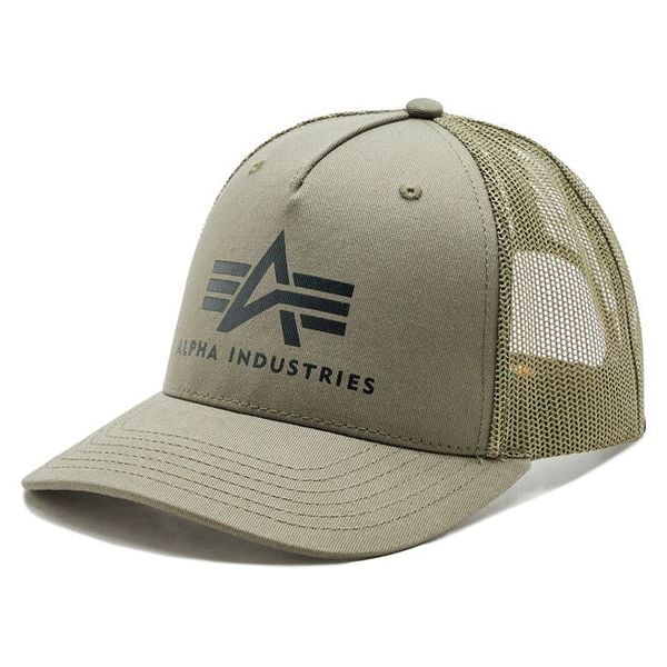 Czapka z daszkiem Alpha Industries. Brązowe czapki męskie Alpha Industries, bez wzorów. Za 109.99 zł.