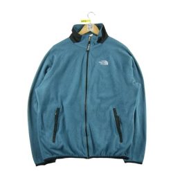 Second life - Męska kurtka polarowa Retro Polartec - Stan dobry. Niebieskie kurtki męskie The North Face, m, bez wzorów, z polaru, retro, bez ramiączek, bez kaptura. Za 126.86 zł.