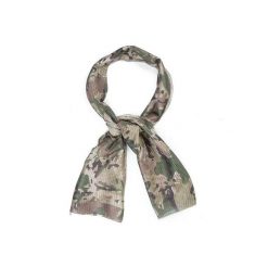 Szal maskujący z siatki MESH 155x48 cm. Brązowe szaliki męskie CAMOUFLAGE, bez wzorów, z meshu. Za 27.99 zł.