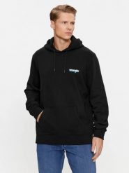 WRANGLER HOODIE MĘSKA BLUZA Z KAPTUREM WASHED BLACK 112343376 W658018282. Czarne bluzy nierozpinane męskie Wrangler, m, bez wzorów, bez ramiączek, z kapturem. Za 179.99 zł.