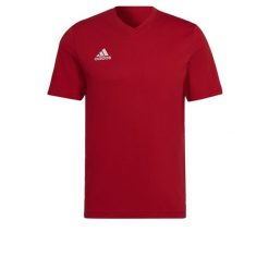 Koszulka męska adidas Entrada 22 Tee. Czerwone t-shirty sportowe męskie ADIDAS, m, bez wzorów, z bawełny, sportowe, bez ramiączek. Za 69.00 zł.