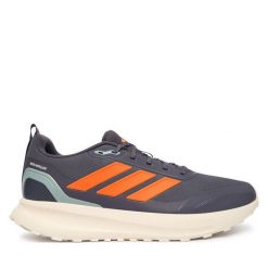 Buty do biegania adidas. Szare buty do biegania męskie ADIDAS, bez wzorów, bez zapięcia, do biegania. Za 259.99 zł.