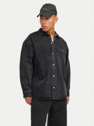 Jack & Jones Koszula jeansowa Santorini 12250602 Czarny Relaxed Fit. Czarne koszule męskie Jack & Jones, m, bez wzorów, z bawełny, bez kołnierzyka, bez ramiączek. Za 199.99 zł.