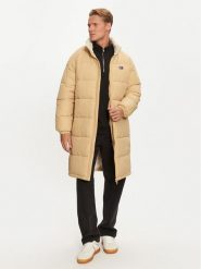 Tommy Jeans Płaszcz zimowy DM0DM20604 Beżowy Regular Fit. Brązowe płaszcze męskie Tommy Jeans, na zimę, m, bez wzorów, z jeansu, bez kaptura. Za 1,199.00 zł.