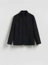 Marynarka regular fit - czarny. Czarne marynarki męskie Reserved, l, bez wzorów, z bawełny. Za 329.99 zł.