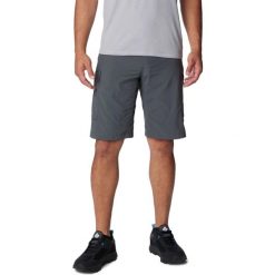 Spodenki turystyczne męskie Columbia Silver Ridge Cargo. Szare szorty sportowe męskie Columbia, bez wzorów, z nylonu, sportowe. Za 259.00 zł.